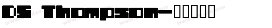 DS Thompson字体转换